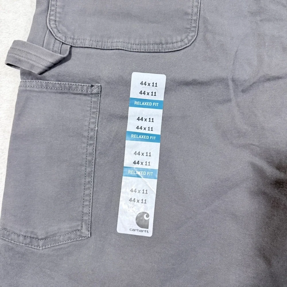Carhartt‎ Cargo Work Shorts Mens 44 Gray NWT Relaxed Fit Rugged Flex Canvas 11in